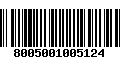 Código de Barras 8005001005124