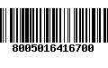 Código de Barras 8005016416700