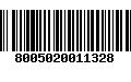 Código de Barras 8005020011328