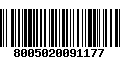 Código de Barras 8005020091177
