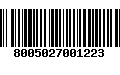 Código de Barras 8005027001223