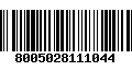 Código de Barras 8005028111044