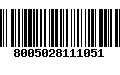 Código de Barras 8005028111051