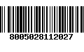 Código de Barras 8005028112027