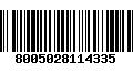 Código de Barras 8005028114335