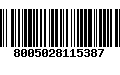 Código de Barras 8005028115387