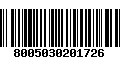 Código de Barras 8005030201726