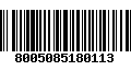 Código de Barras 8005085180113