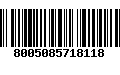 Código de Barras 8005085718118