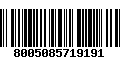 Código de Barras 8005085719191