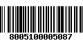 Código de Barras 8005100005087