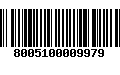 Código de Barras 8005100009979