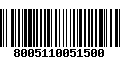 Código de Barras 8005110051500