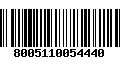 Código de Barras 8005110054440