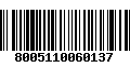 Código de Barras 8005110060137