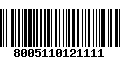 Código de Barras 8005110121111