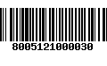 Código de Barras 8005121000030