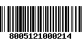 Código de Barras 8005121000214