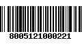 Código de Barras 8005121000221