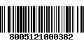 Código de Barras 8005121000382