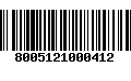 Código de Barras 8005121000412