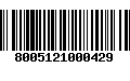 Código de Barras 8005121000429