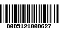 Código de Barras 8005121000627