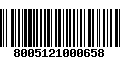 Código de Barras 8005121000658