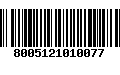 Código de Barras 8005121010077