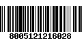 Código de Barras 8005121216028