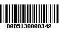 Código de Barras 8005130000342