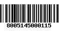 Código de Barras 8005145000115