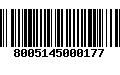 Código de Barras 8005145000177