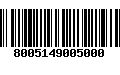 Código de Barras 8005149005000