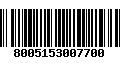 Código de Barras 8005153007700