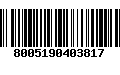 Código de Barras 8005190403817