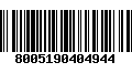 Código de Barras 8005190404944