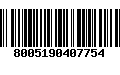 Código de Barras 8005190407754