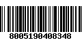 Código de Barras 8005190408348