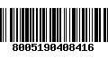 Código de Barras 8005190408416