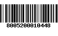 Código de Barras 8005200010448