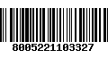 Código de Barras 8005221103327