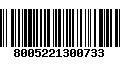 Código de Barras 8005221300733