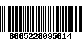 Código de Barras 8005228095014