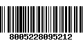 Código de Barras 8005228095212