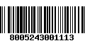 Código de Barras 8005243001113