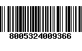 Código de Barras 8005324009366