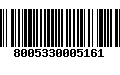 Código de Barras 8005330005161