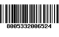 Código de Barras 8005332006524