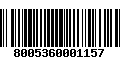 Código de Barras 8005360001157